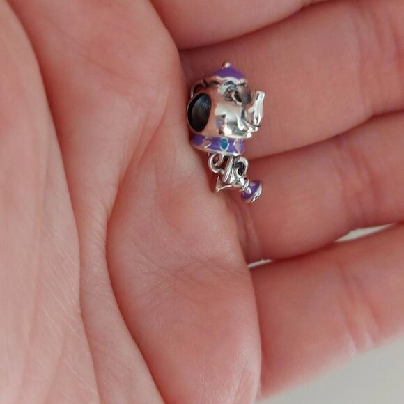 925 Silver Mrs Potts & Chip Charm - Picture 10 of 11